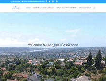 Tablet Screenshot of livinginlacosta.com